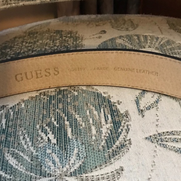 Guess Leopard Belt with Chain Drop — size Large, leather - Picture 3 of 7